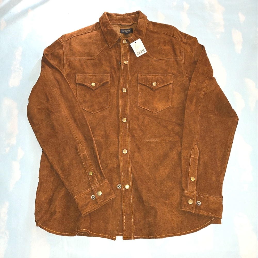 Men's Suede Western Shirt